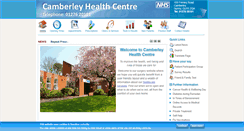 Desktop Screenshot of camberleyhealthcentre.nhs.uk